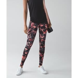 Lululemon High Rise Wunder Under Full-Length Legging Paint Storm Espresso Size 8